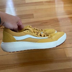 Vans mustard yellow ultrarange shoes